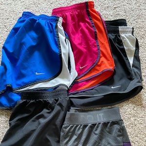 Lot of 5 Nike running shorts